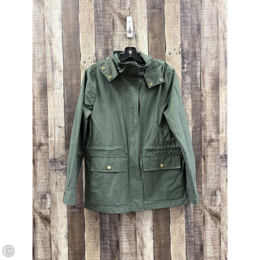 Coat Raincoat By Lands End In Green, Size: S