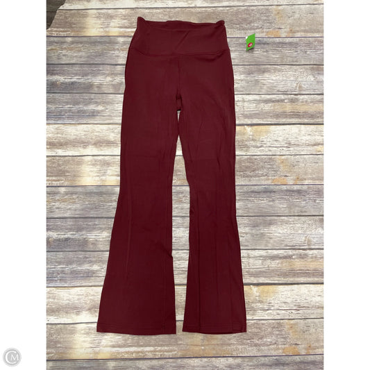 Athletic Pants By Lululemon In Maroon, Size: 8