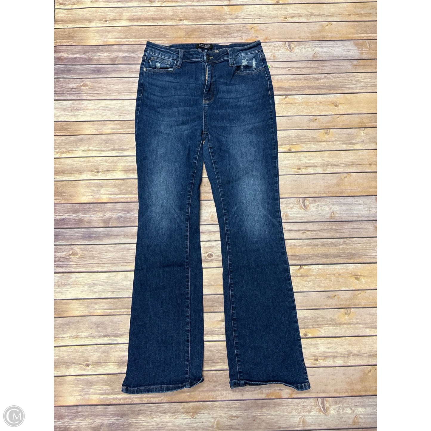 Jeans Boot Cut By Judy Blue In Blue Denim, Size: 12
