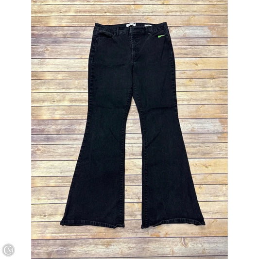 Jeans Flared By Jessica Simpson In Black Denim, Size: 14