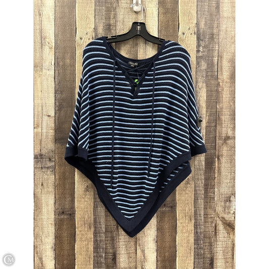 Poncho By Talbots In Blue, Size: Xs