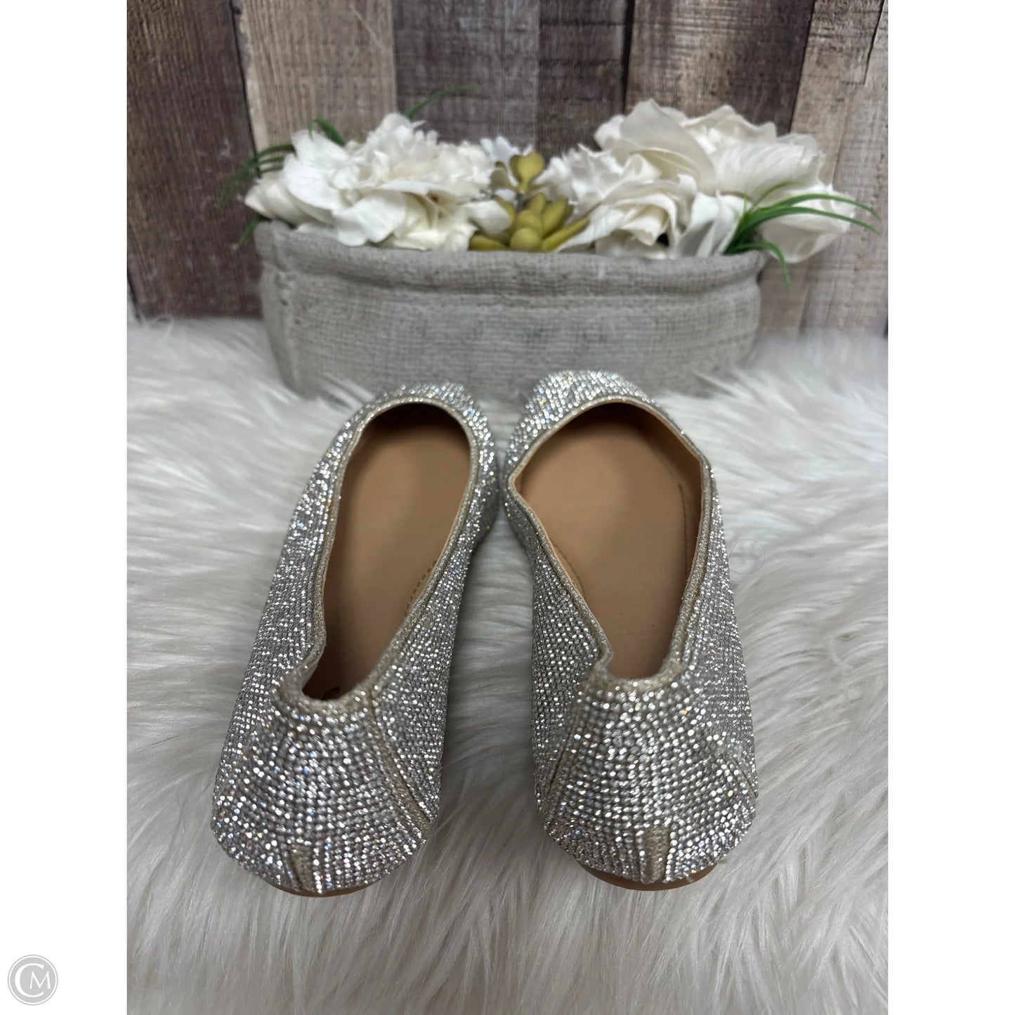 Shoes Flats By Inc In Silver, Size: 6
