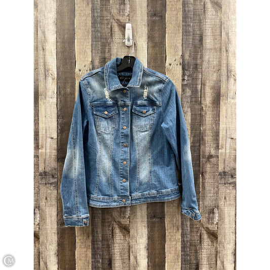 Jacket Denim By Live A Little In Blue Denim, Size: L