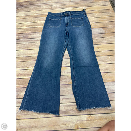 Jeans Flared By Gap In Blue Denim, Size: 14