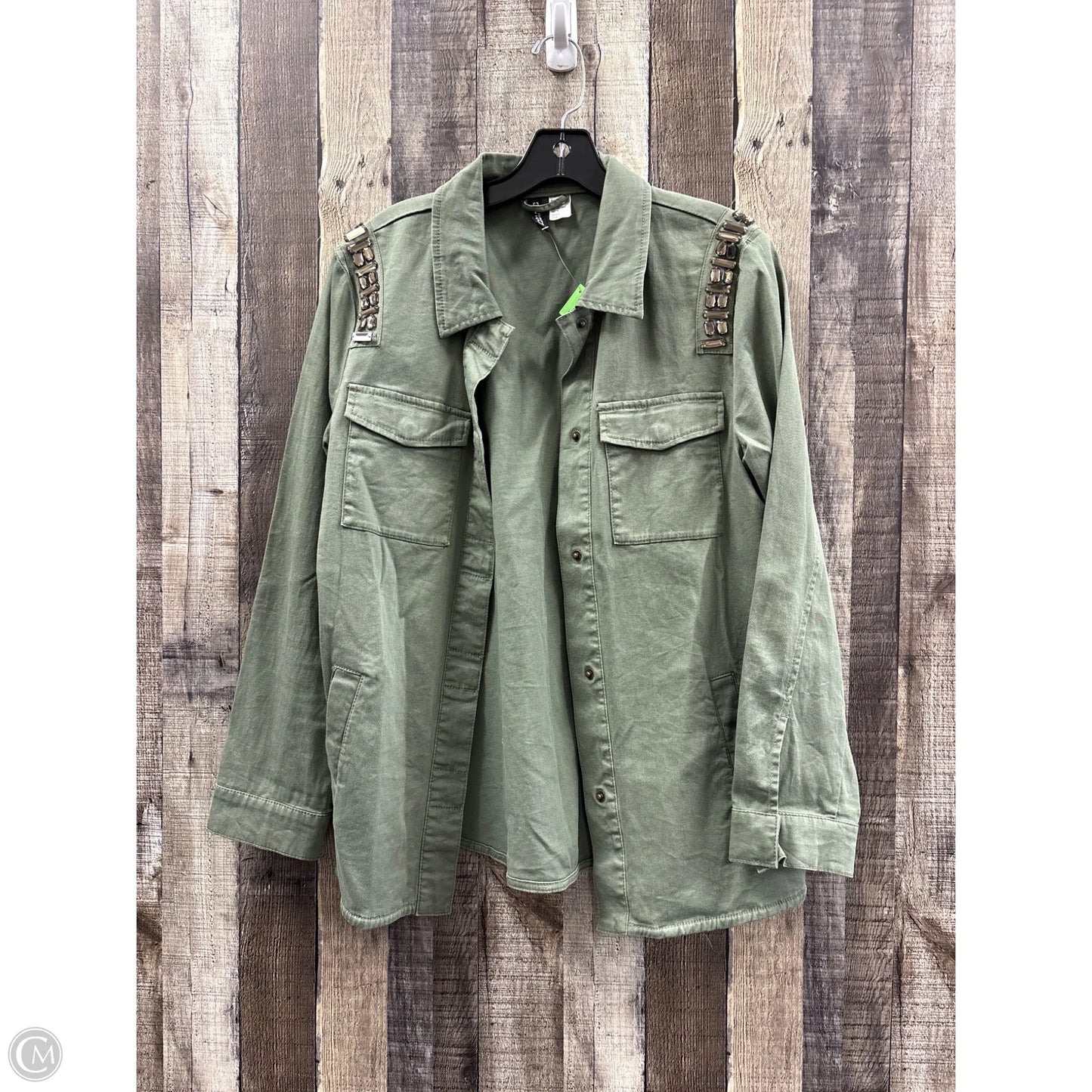 Top Long Sleeve By Divided In Green, Size: M