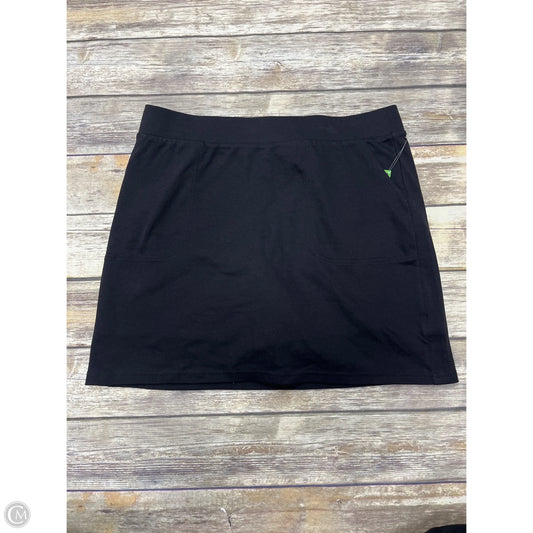Skort By Croft And Barrow In Black, Size: L