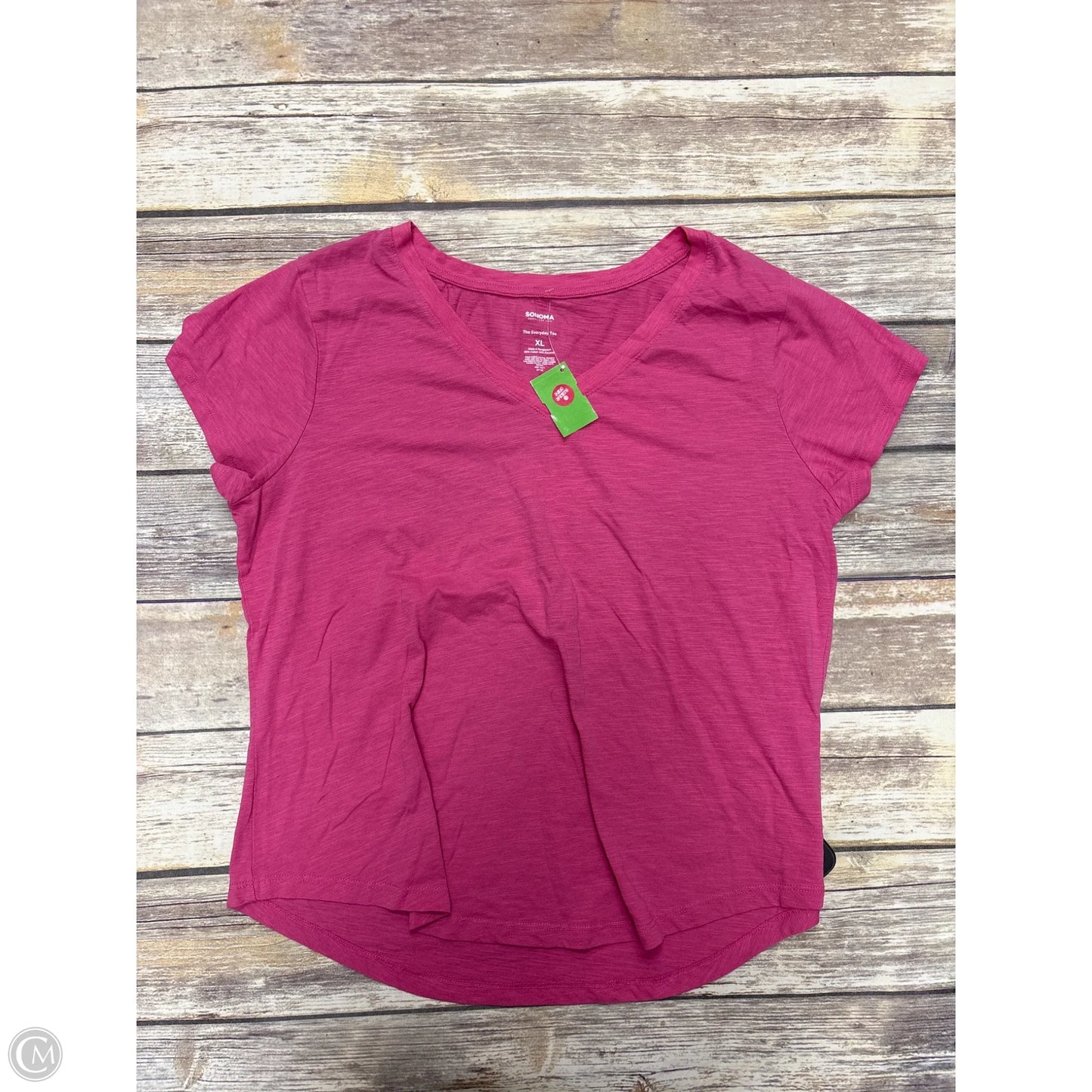 Top Short Sleeve By Sonoma In Pink, Size: Xl