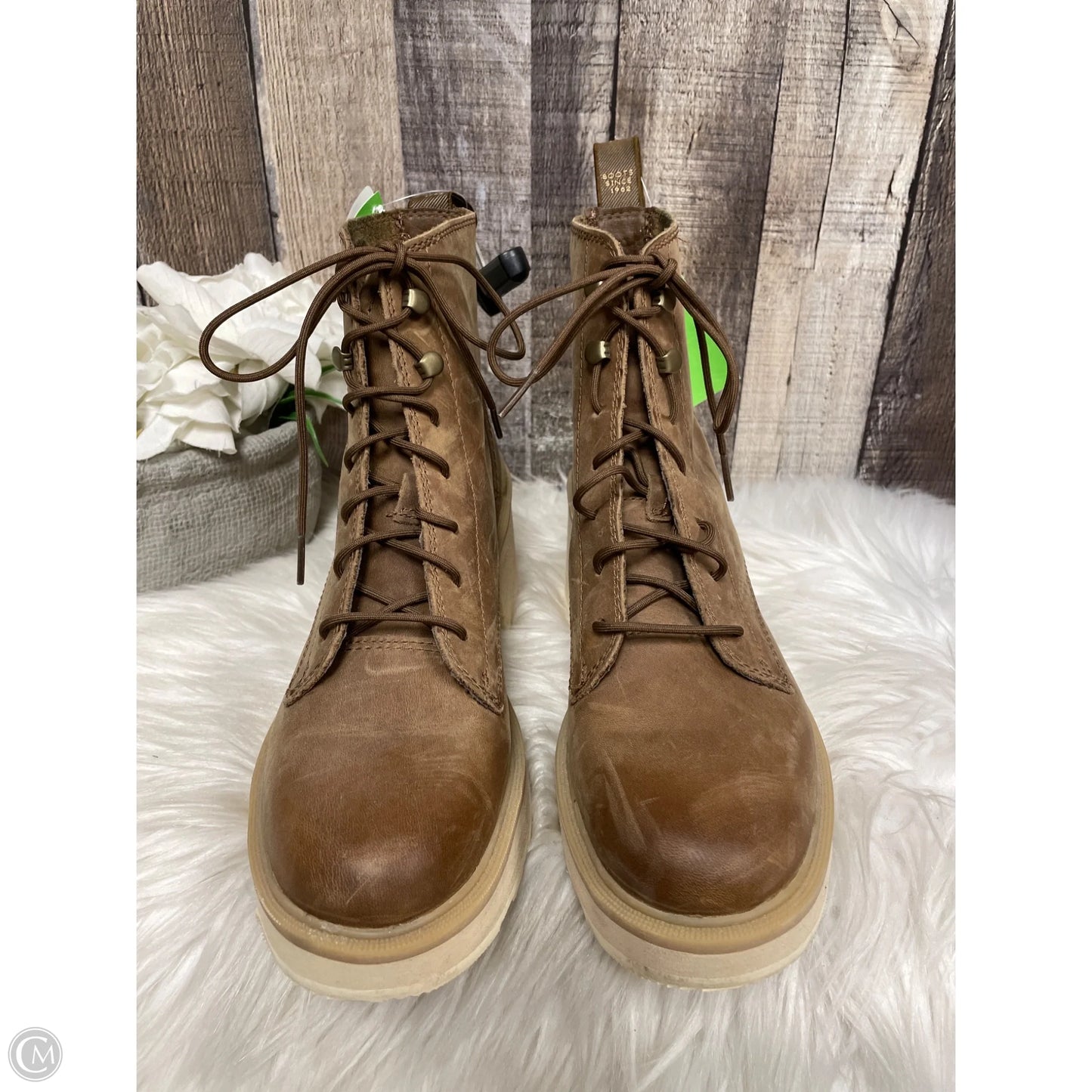 Boots Ankle Heels By Sorel In Brown, Size: 8
