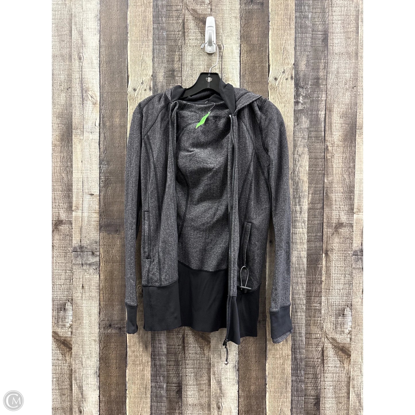 Athletic Jacket By Lululemon In Grey, Size: 6