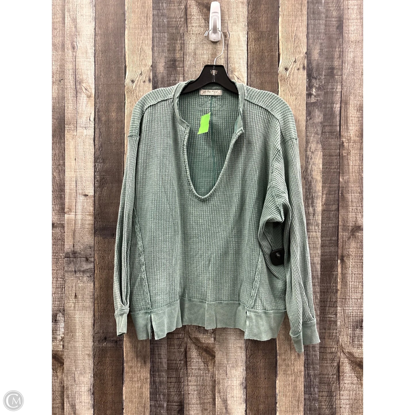 Top Long Sleeve By We The Free In Green, Size: Xs