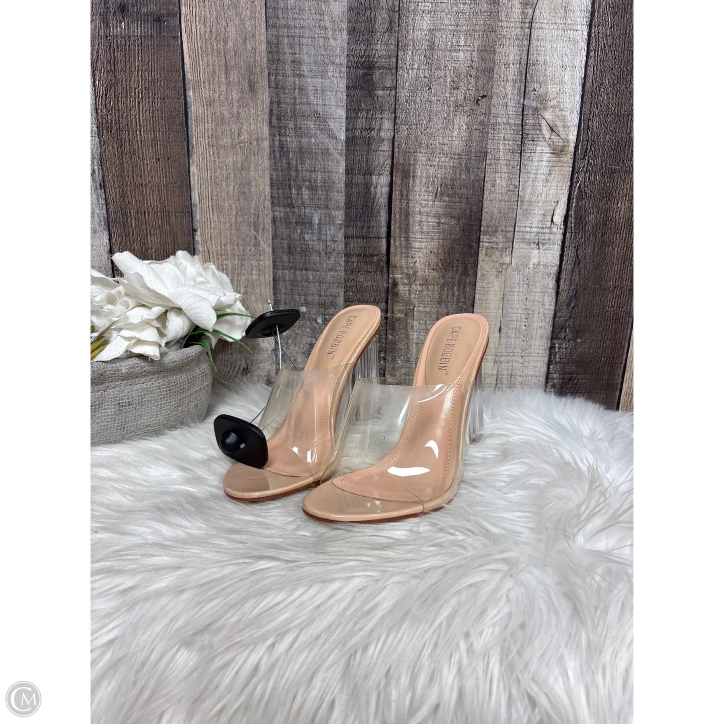 Shoes Heels Block By Cape Robbin In Clear, Size: 7