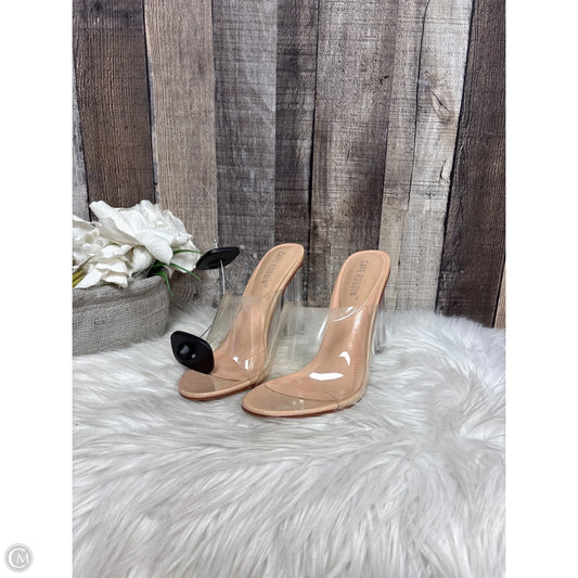 Shoes Heels Block By Cape Robbin In Clear, Size: 7