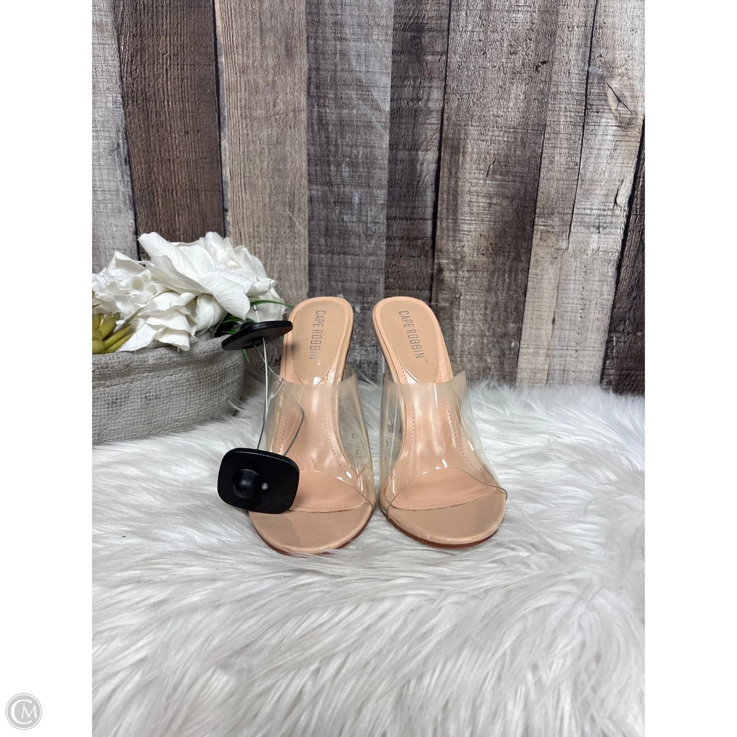 Shoes Heels Block By Cape Robbin In Clear, Size: 7