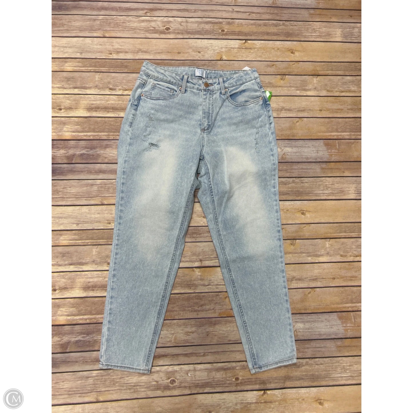 Jeans Boyfriend By Time And Tru In Blue Denim, Size: 8