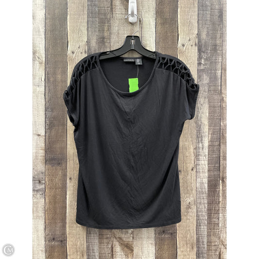 Top Sleeveless By Tahari In Black, Size: M