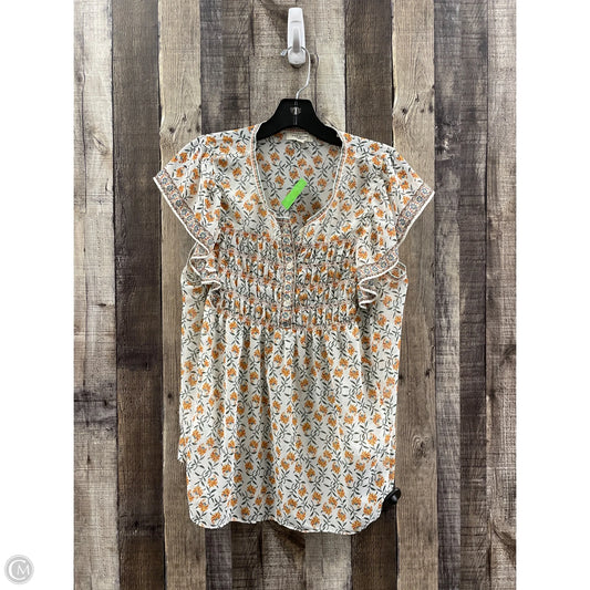 Top Short Sleeve By Max Studio In Multi-colored, Size: M