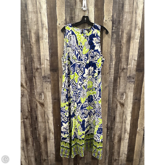 Dress Casual Maxi By Investments In Multi-colored, Size: L