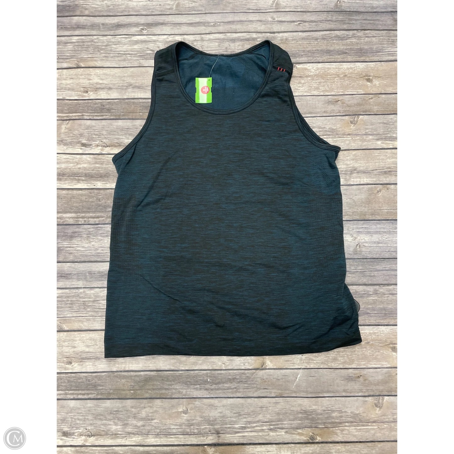 Athletic Tank Top By Lululemon In Black & Blue, Size: M