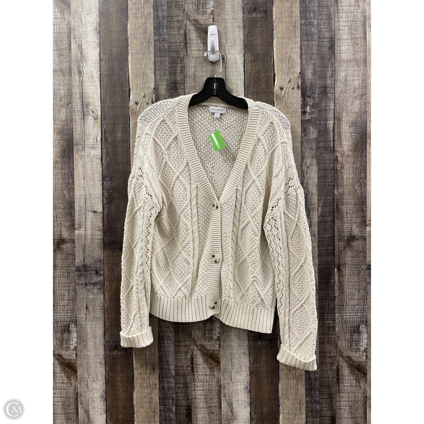 Sweater Cardigan By Evereve In Beige, Size: S