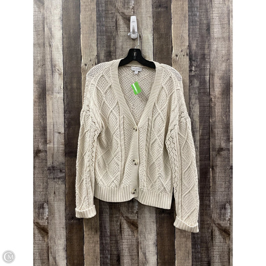 Sweater Cardigan By Evereve In Beige, Size: S
