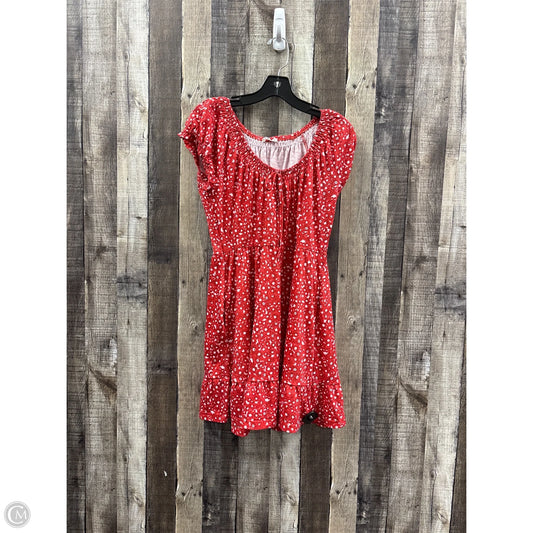Dress Casual Short By Cme In Red & White, Size: M