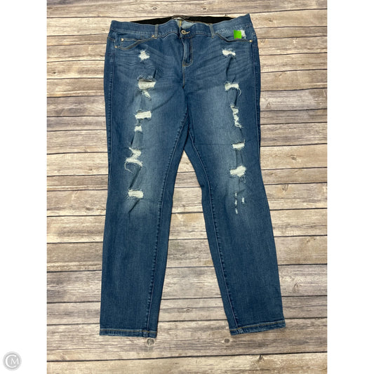 Jeans Skinny By Torrid In Blue Denim, Size: 22