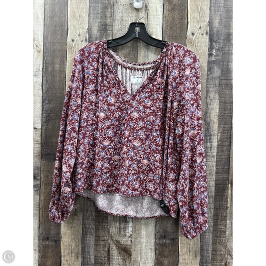 Top Long Sleeve By Old Navy In Multi-colored, Size: S