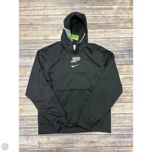 Athletic Sweatshirt Hoodie By Nike In Black, Size: S