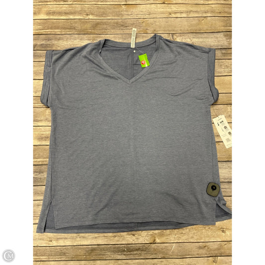 Athletic Top Short Sleeve By Rbx In Purple, Size: 2x