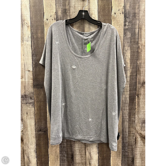Top Short Sleeve By Life Is Good In Grey, Size: Xl