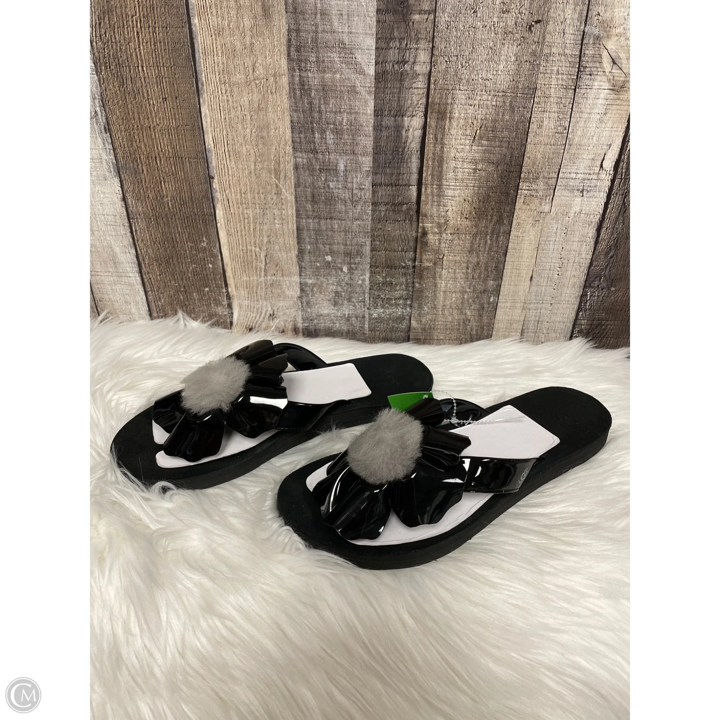 Sandals Designer By Ugg In Black, Size: 10