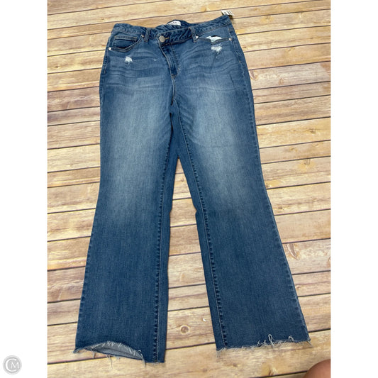 Jeans Straight By Arula In Blue Denim, Size: 14