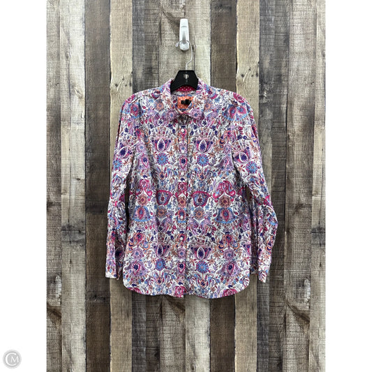Top Long Sleeve By Talbots In Multi-colored, Size: Mp