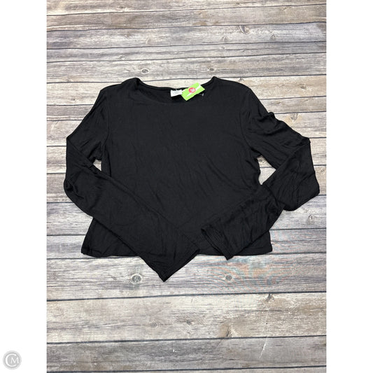 Top Long Sleeve By No Boundaries In Black, Size: L