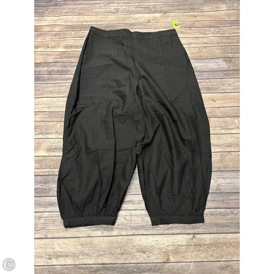 Pants Cropped By Cme In Black, Size: Xxl
