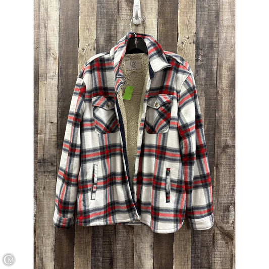 Jacket Shirt By Sage In Plaid Pattern, Size: Xl