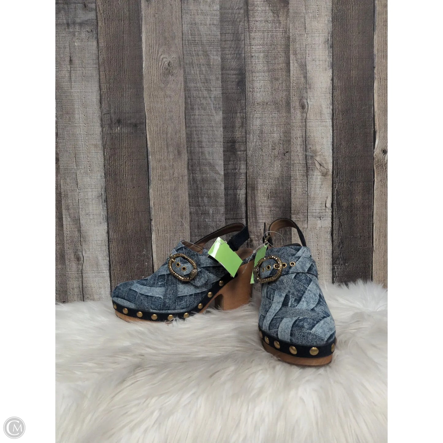 Shoes Designer By Kurt Geiger In Blue Denim, Size: 9