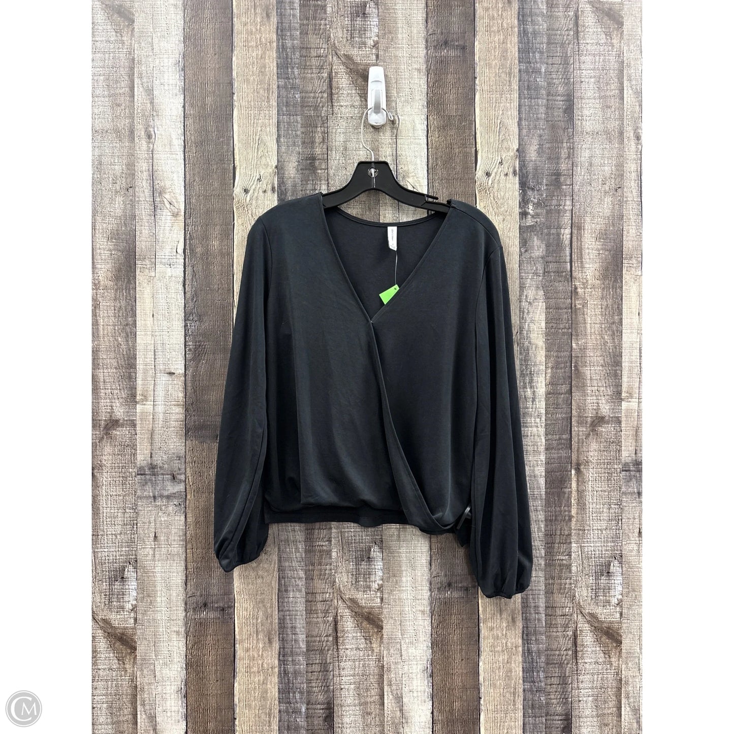 Top Long Sleeve By Gentle Fawn In Black, Size: S