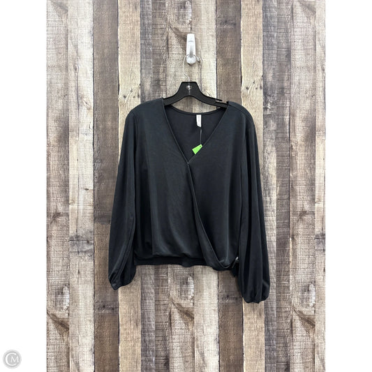 Top Long Sleeve By Gentle Fawn In Black, Size: S
