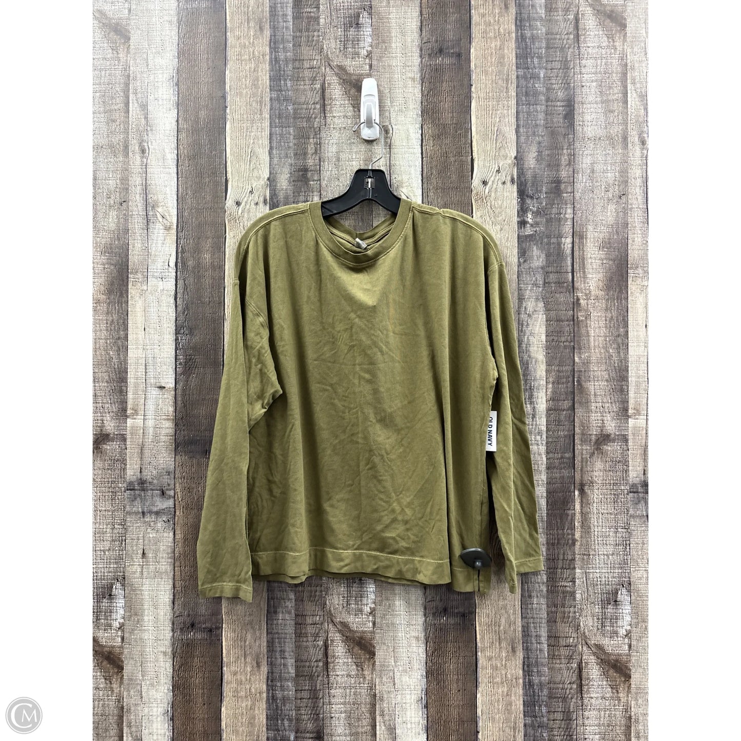 Top Long Sleeve Basic By Old Navy In Green, Size: L