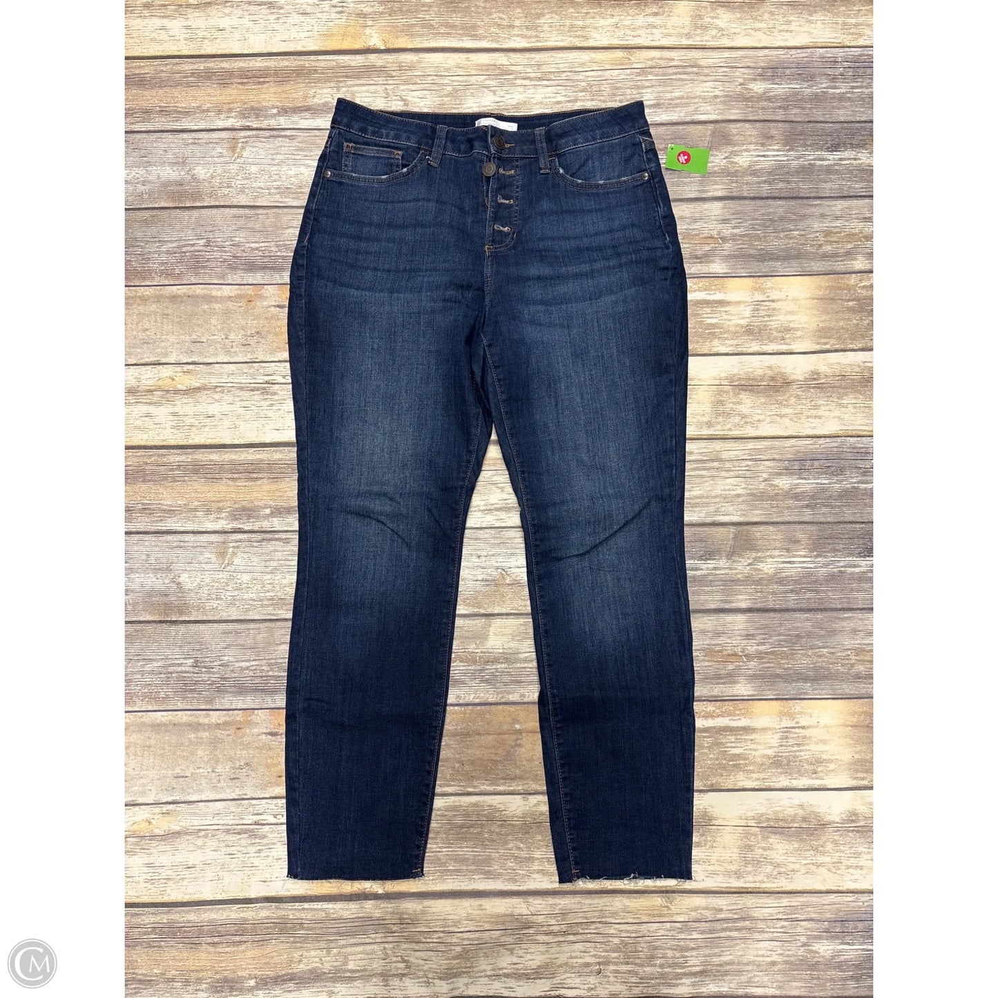 Jeans Skinny By Lc Lauren Conrad In Blue Denim, Size: 12