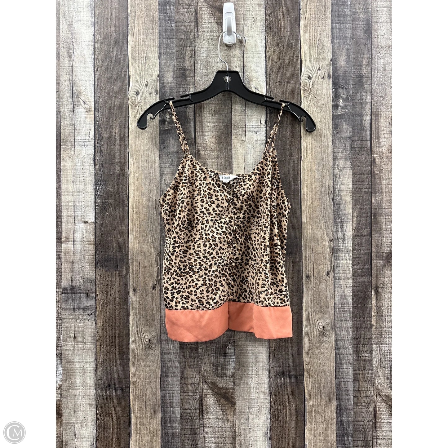 Top Sleeveless By Bb Dakota In Animal Print, Size: M