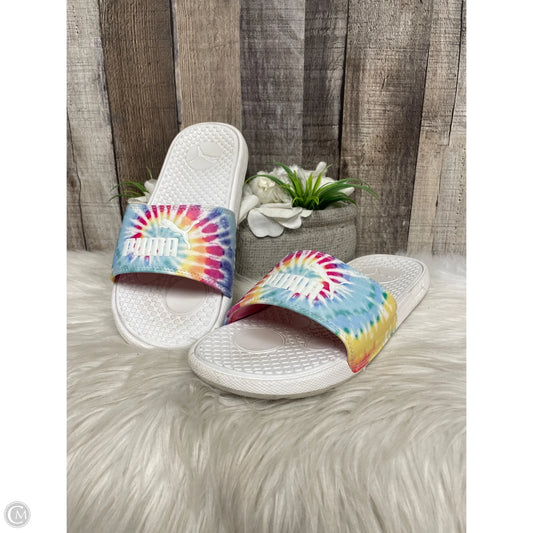 Sandals Sport By Puma In Rainbow Print, Size: 8