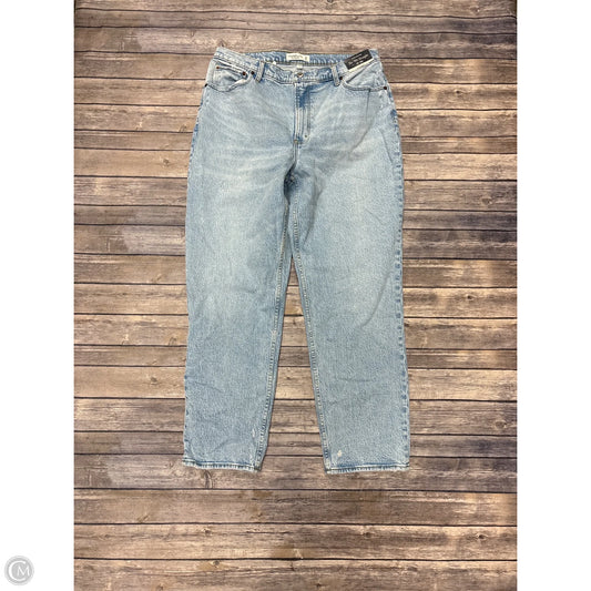 Jeans Straight By Abercrombie And Fitch In Blue Denim, Size: 16