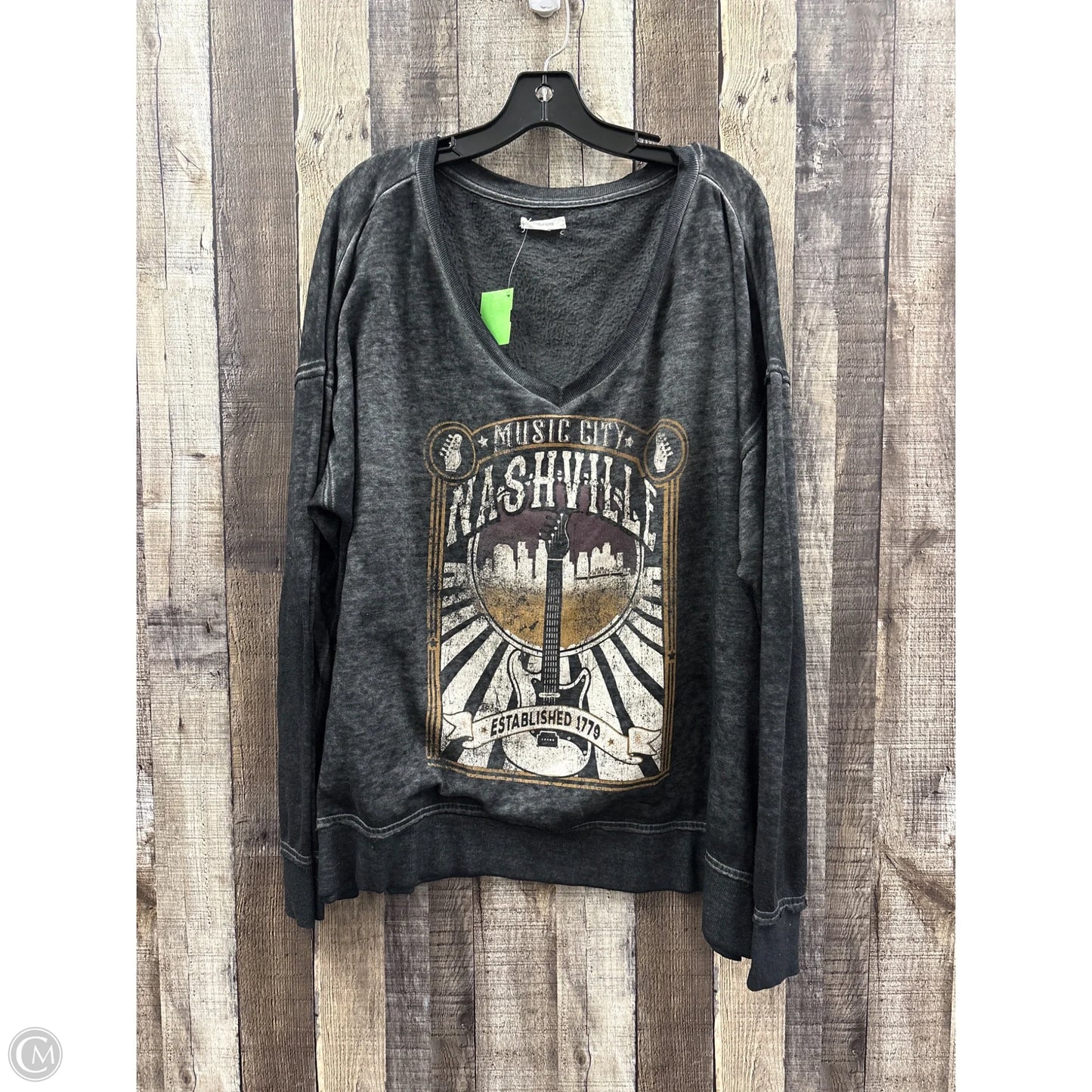 Top Long Sleeve By Maurices In Black, Size: 2x