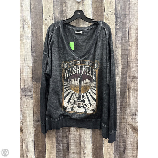 Top Long Sleeve By Maurices In Black, Size: 2x
