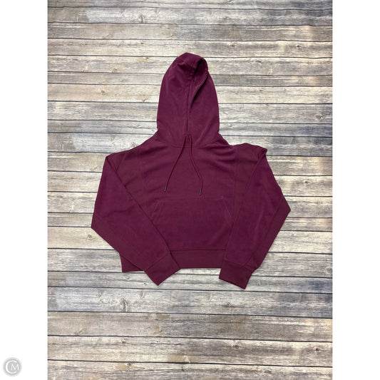 Sweatshirt Hoodie By Athleta In Maroon, Size: S
