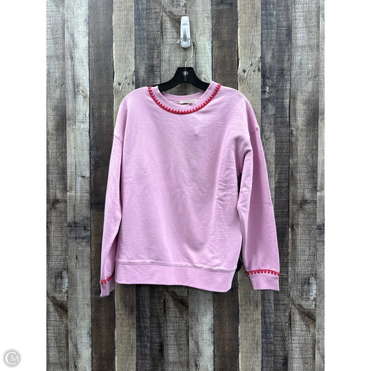 Sweatshirt Crewneck By Boden In Pink & Red, Size: S