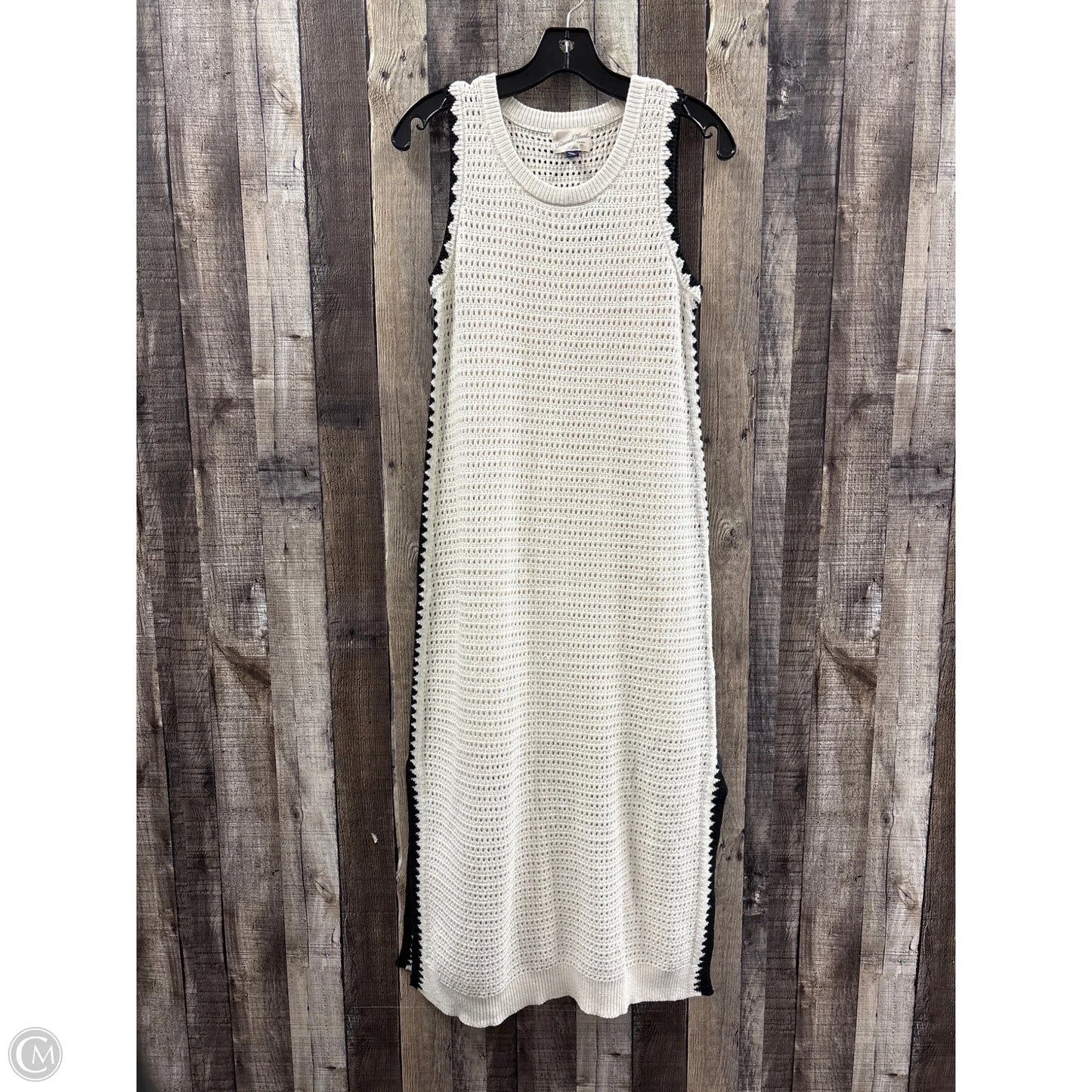 Dress Sweater By Universal Thread In Black & Cream, Size: M