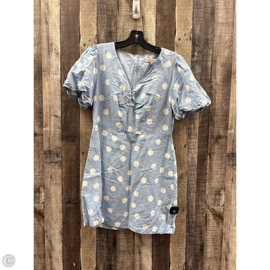 Dress Casual Short By Loft In Blue & White, Size: S